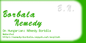 borbala nemedy business card